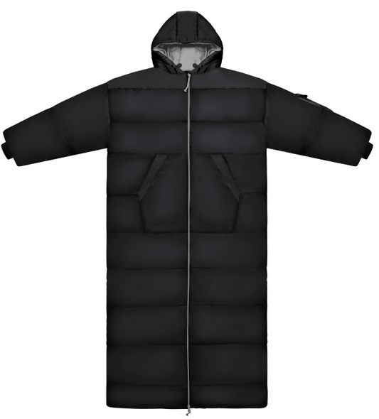 Balck Long Sleeve Sleeping Bag Jacket S-L