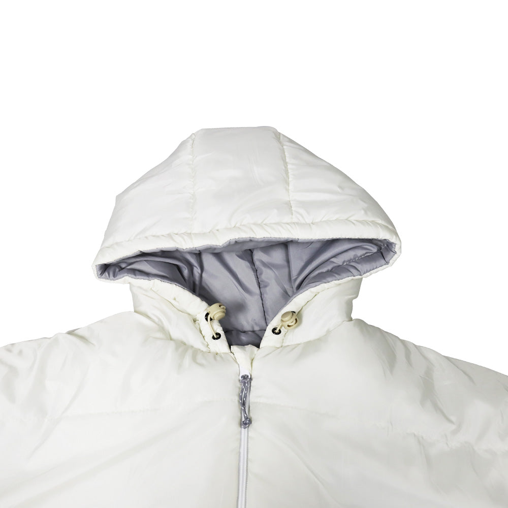 Coral Pink and White Long Sleeve Sleeping Bag Jacket L-XXL