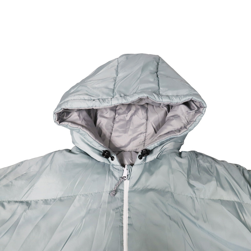 Steele Blue and Gray Long Sleeve Sleeping Bag Jacket L-XXL