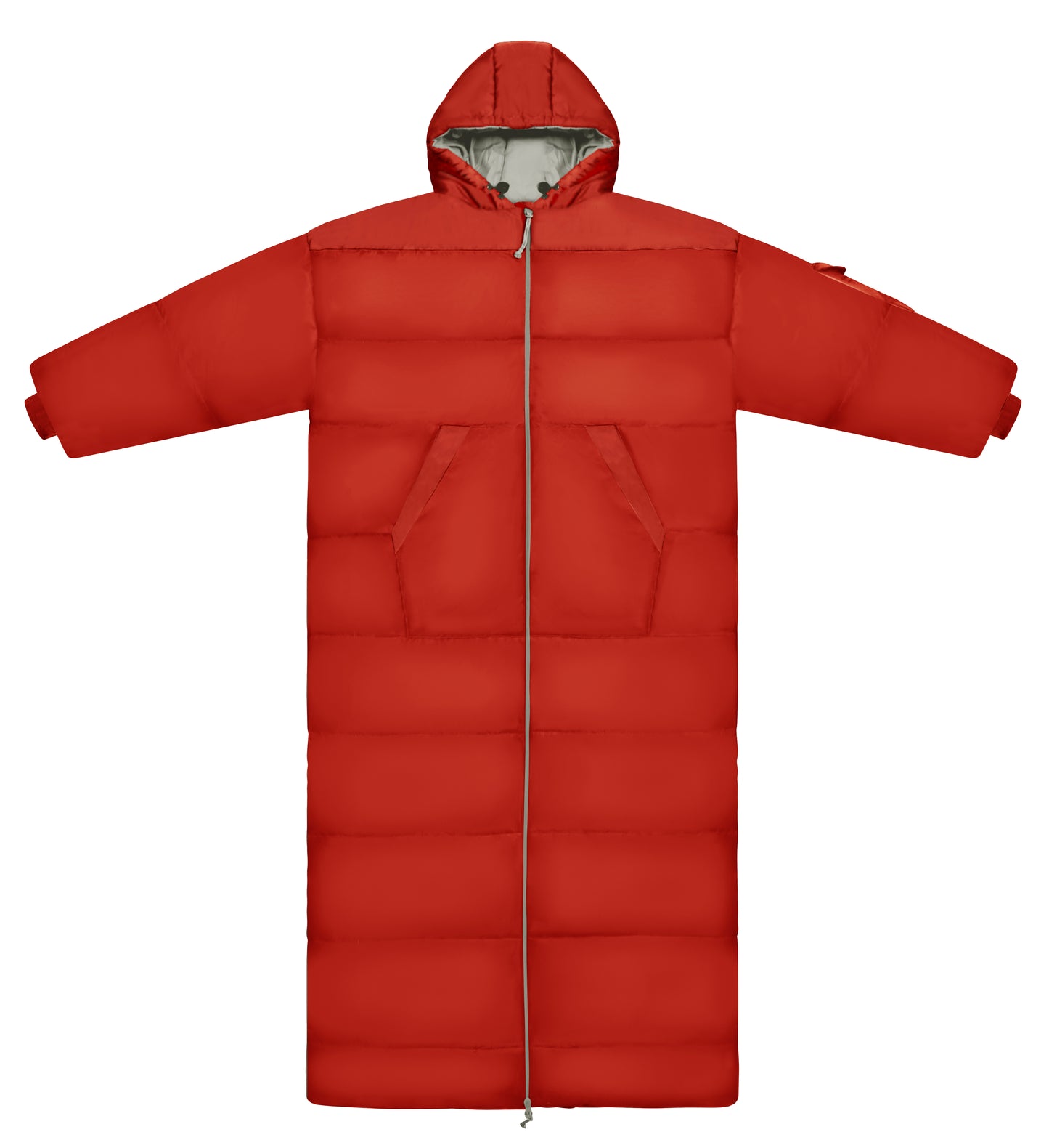 Red Long Sleeve Sleeping Bag Jacket L-XXL
