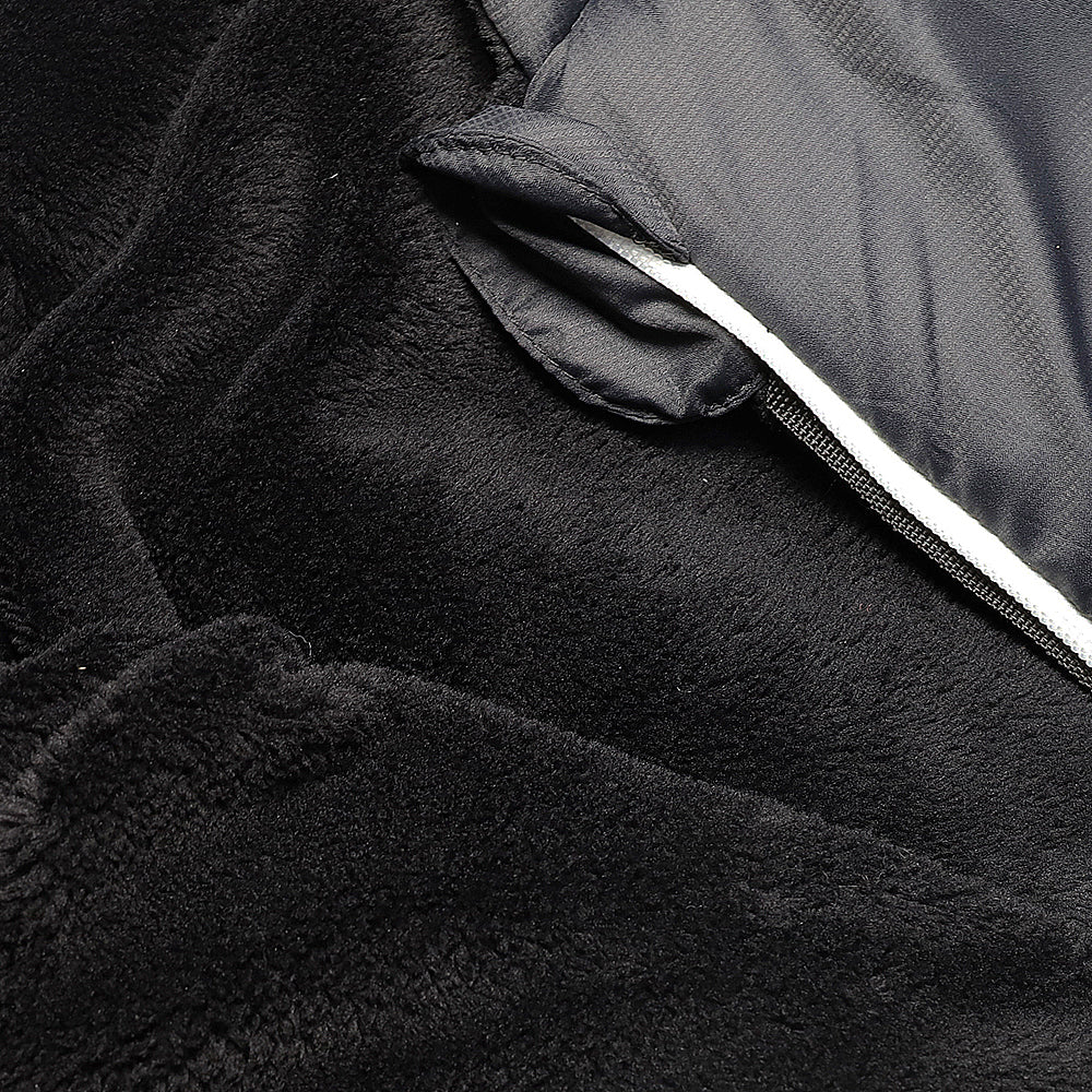 Grey Fur Lined Sleevless Sleeping Bag Jacket S-L