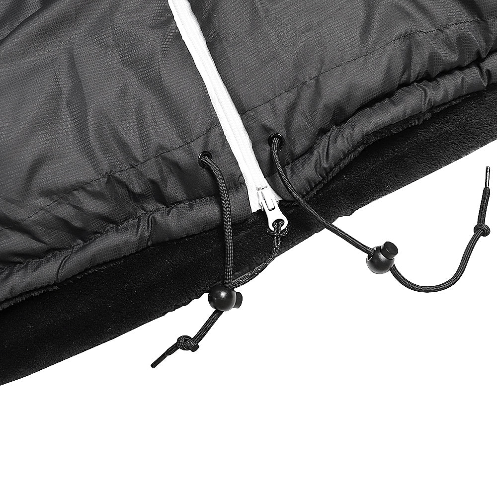 Grey Fur Lined Sleevless Sleeping Bag Jacket S-L