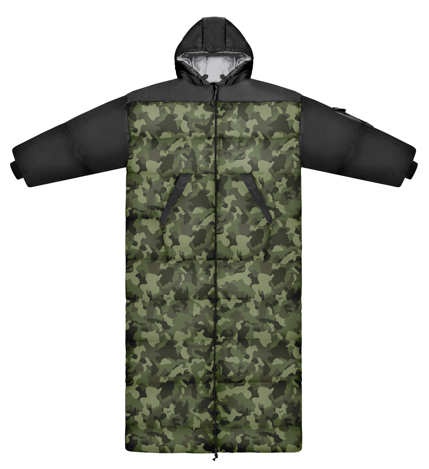 Camo Long Sleeve Sleeping Bag Jacket L-XXL