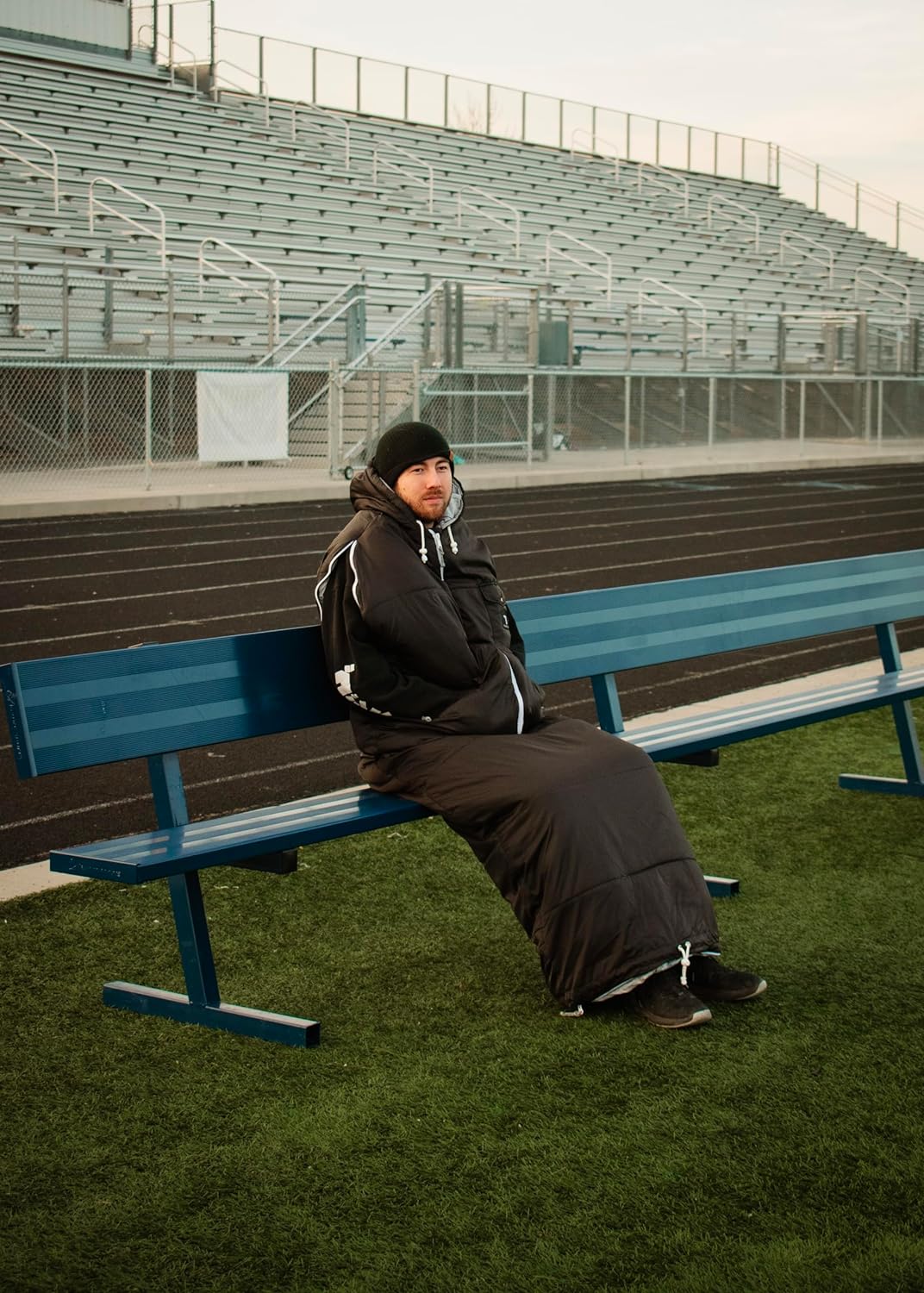 Black Sleevless Sleeping Bag Jacket L-XXL