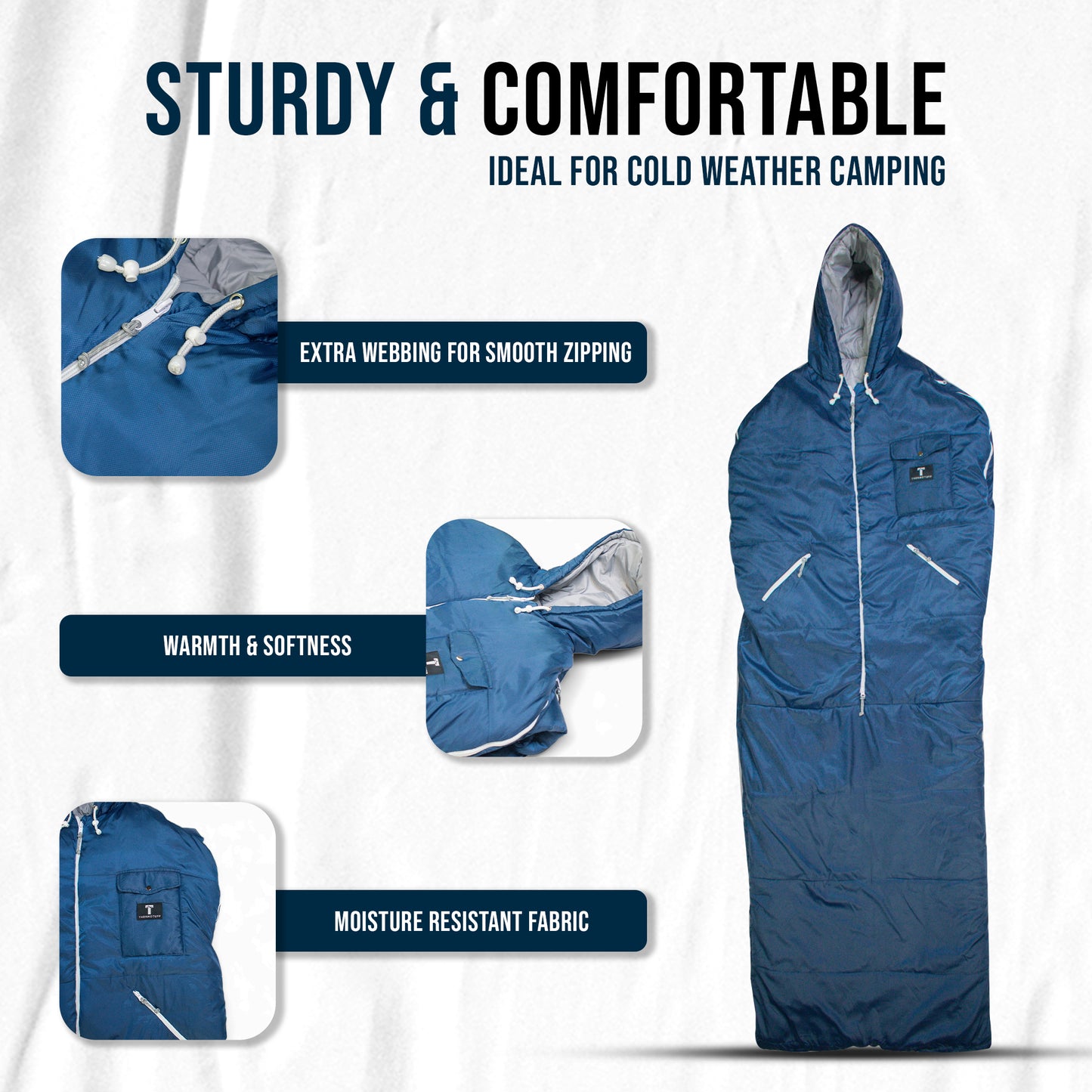 Navy Wearable Sleeping Bag